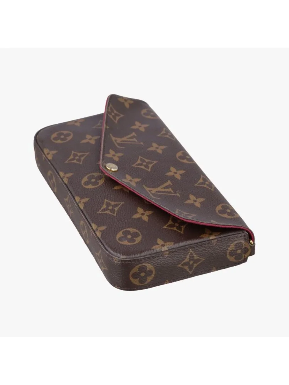 Louis Vuitton Pochette Felicie Monogram Brown Canvas Shoulder Bag